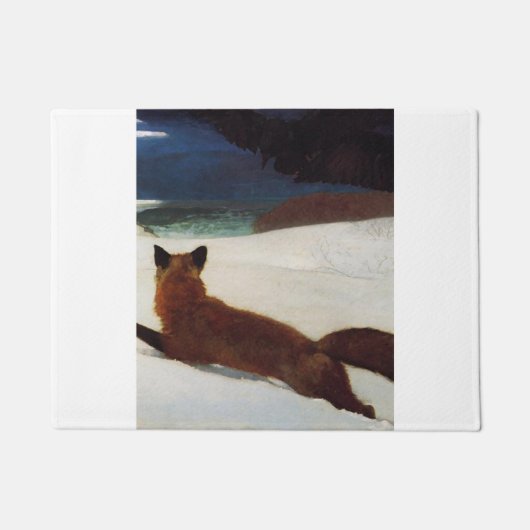Winslow Homer Fox Hunt 1893 Fußmatte (Vorderseite)