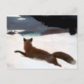 WINSLOW HOMER: FOX HUNT, 1893 POSTKARTE (Vorderseite)