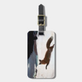 WINSLOW HOMER: FUCHS-JAGD, 1893 GEPÄCKANHÄNGER (Vorderseite vertikal)