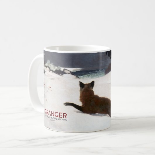 WINSLOW HOMER: FUCHS-JAGD, 1893 KAFFEETASSE (Vorderseite Links)