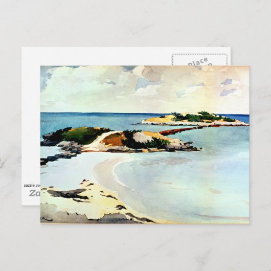 Winslow Homer - Galeainsel Postkarte (Vorne/Hinten)