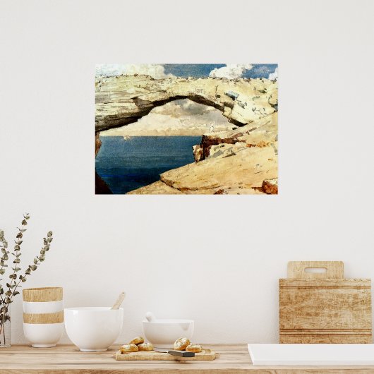 Winslow Homer - Glasfenster Poster (Küche)