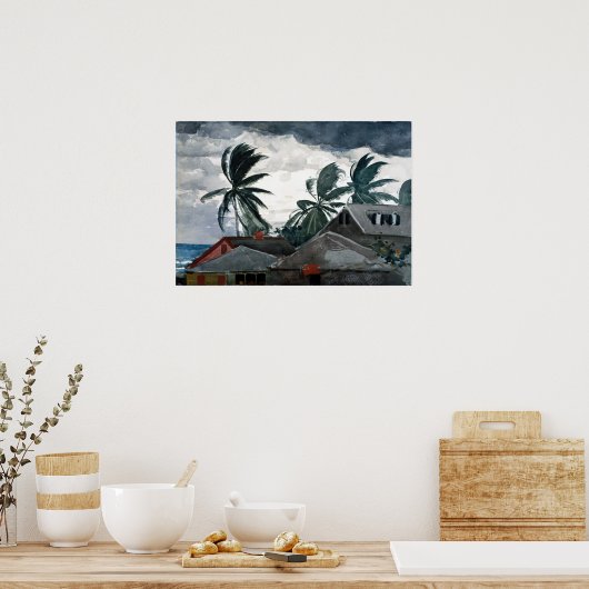 Winslow Homer Hurrikan, Bahamas Poster (Küche)