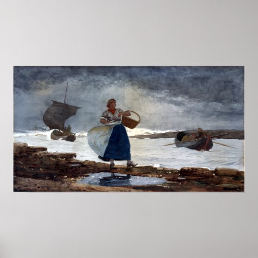 Winslow Homer im Bar Poster (Vorne)