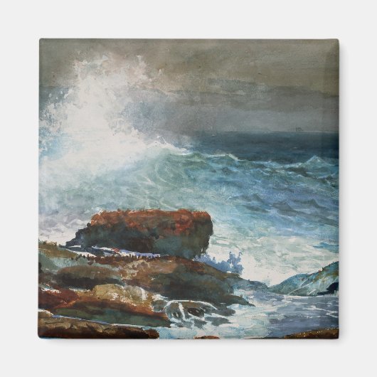 Winslow Homer - Incoming Tide, 1885, Kunstwerk Magnet (Vorne)