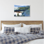 Winslow Homer - Indian Village Adirondacks Leinwanddruck (Insitu (Schlafzimmer))