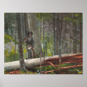 Winslow Homer - Jäger in den Adirondacks Poster