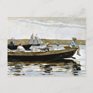 Winslow Homer - Jungen in einem Dory Postkarte