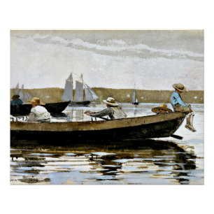 Winslow Homer - Jungen in einer Geschichte Poster