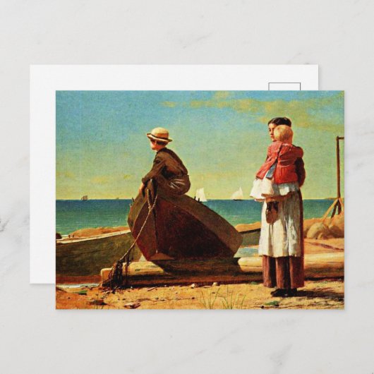 Winslow Homer Kunstwerk, Vater Coming, Postkarte (Vorne/Hinten)