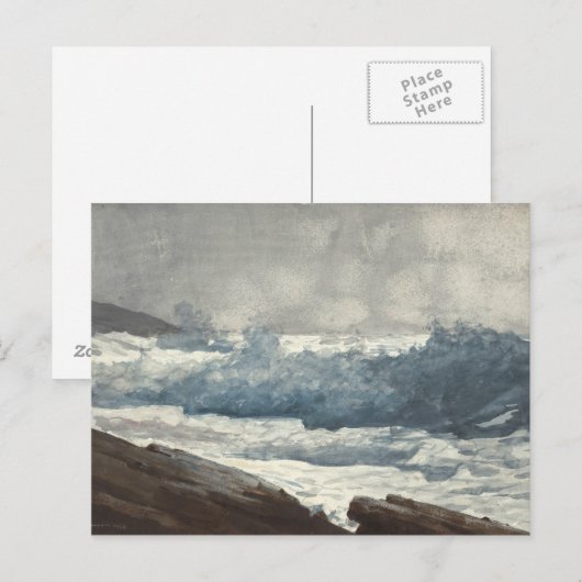 Winslow Homer - Prout's Neck, Breakers Postkarte (Vorne/Hinten)