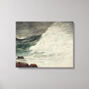 Winslow Homer - Prout's Neck, Breaking Wave Leinwanddruck