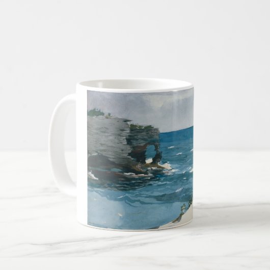 Winslow Homer - Rocky Shore, Bermuda Kaffeetasse (Vorderseite Links)