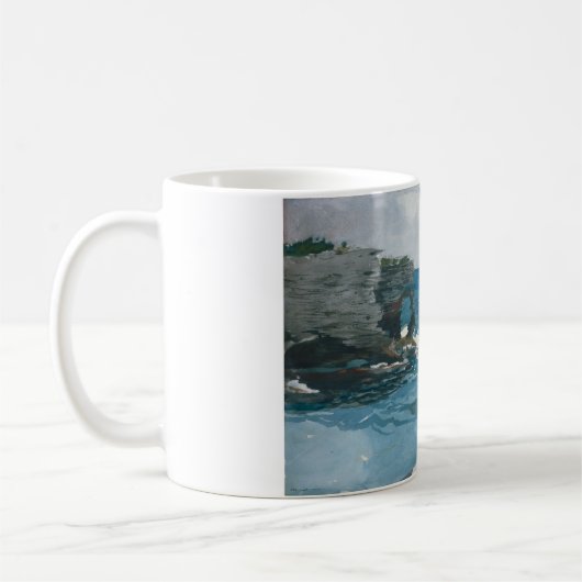 Winslow Homer - Rocky Shore, Bermuda Kaffeetasse (Links)