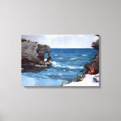 Winslow Homer Rocky Shore, Bermuda Leinwanddruck (Vorderseite)