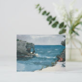 Winslow Homer - Rocky Shore, Bermuda Postkarte (Stehend Vorderseite)
