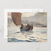 Winslow Homer - Rückkehr von Fischerbooten Postkarte (Vorne/Hinten)