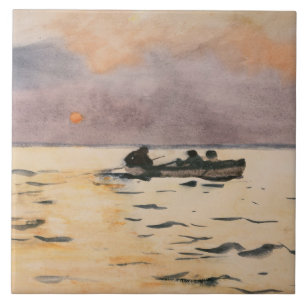 Winslow Homer - Ruwing Zuhause Fliese