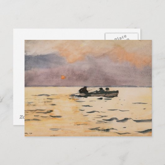 Winslow Homer - Ruwing Zuhause Postkarte (Vorne/Hinten)