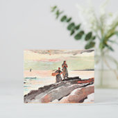 Winslow Homer - Saco Bay, berühmtes Bild Postkarte (Stehend Vorderseite)