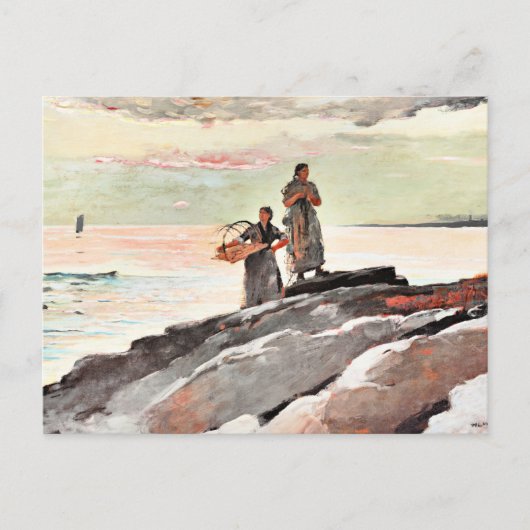 Winslow Homer - Saco Bay, schöne Kunst, Postkarte (Vorderseite)