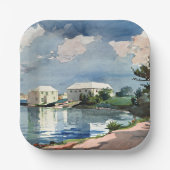 Winslow Homer, Salt Kettle, Bermuda Pappteller (Vorderseite)