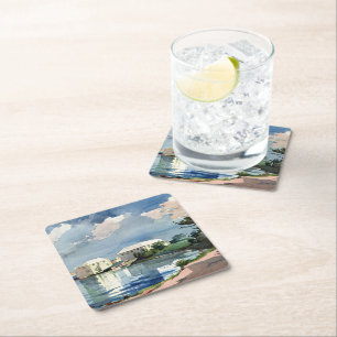 Winslow Homer, Salt Kettle, Bermuda Rechteckiger Pappuntersetzer