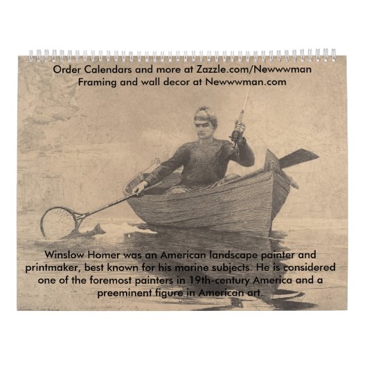 Winslow Homer-Sammlung I Kalender (Rückseite)