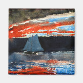 Winslow Homer Schooner bei Sunset Magnet (Vorne)