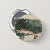 Winslow Homer Springender Fisch Button (Vorne & Hinten)