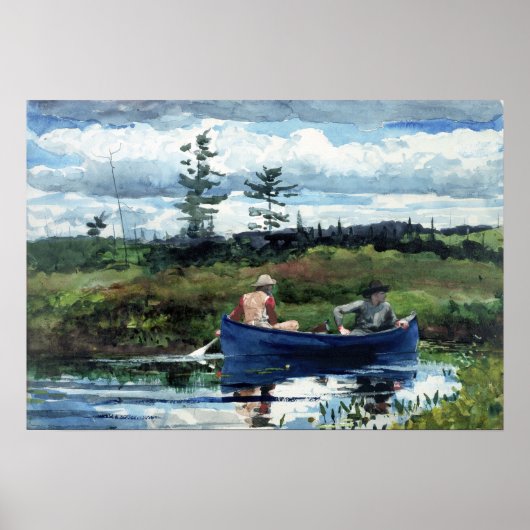 Winslow Homer The Blue Boat Poster (Vorne)