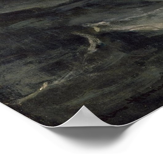 Winslow Homer The Fog Warning Poster (Ecke)