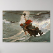 Winslow Homer - The Life Line Poster (Vorne)