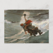 Winslow Homer - The Life Line Postkarte (Vorderseite)