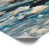 Winslow Homer - The Rapids, Hudson River Poster (Ecke)