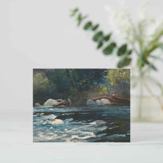 Winslow Homer - The Rapids, Hudson River Postkarte (Stehend Vorderseite)