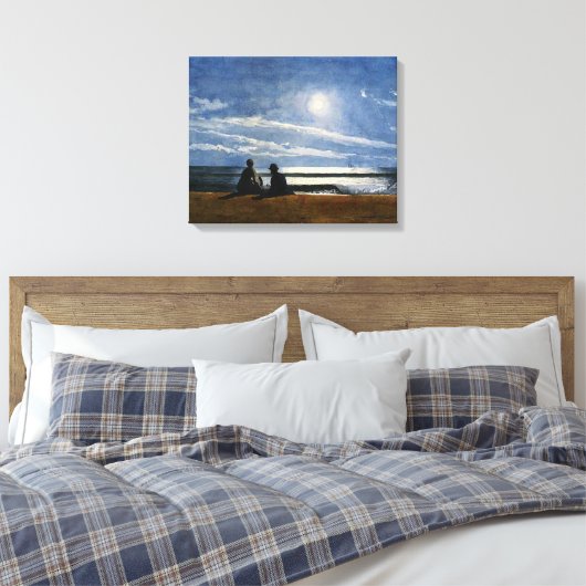 Winslow Homer Wasserfarbe, Mondlicht Leinwanddruck (Insitu (Schlafzimmer))