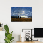 Winslow Homer Wasserfarbe, Mondlicht Poster (Heimbüro)