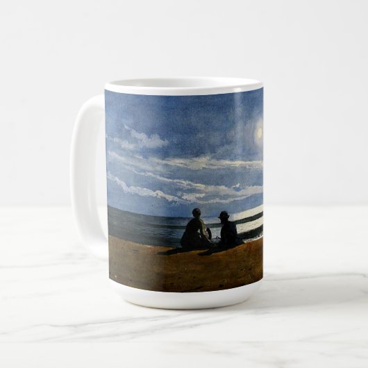 Winslow Homer watercolor, Moonlight, Kaffeetasse (Vorderseite Links)