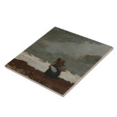 Winslow Homer - Zwei Zahlen am Meer Fliese (Seite)