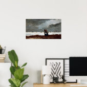 Winslow Homer Zwei Zahlen am Meer Poster (Heimbüro)