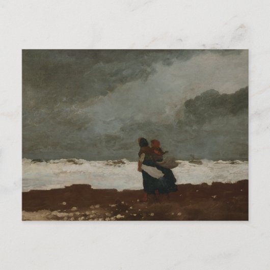 Winslow Homer - Zwei Zahlen am Meer Postkarte (Vorderseite)