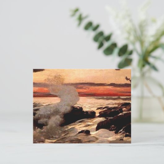 Winslow Homer's Prout's Neck Postkarte (Stehend Vorderseite)