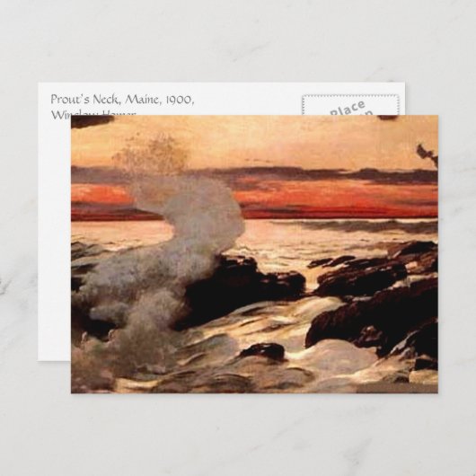 Winslow Homer's Prout's Neck Postkarte (Vorne/Hinten)