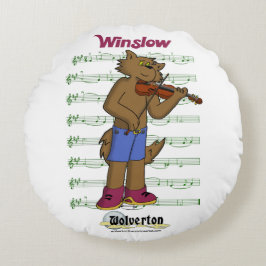 Winslow Round Throw Pillow Rundes Kissen