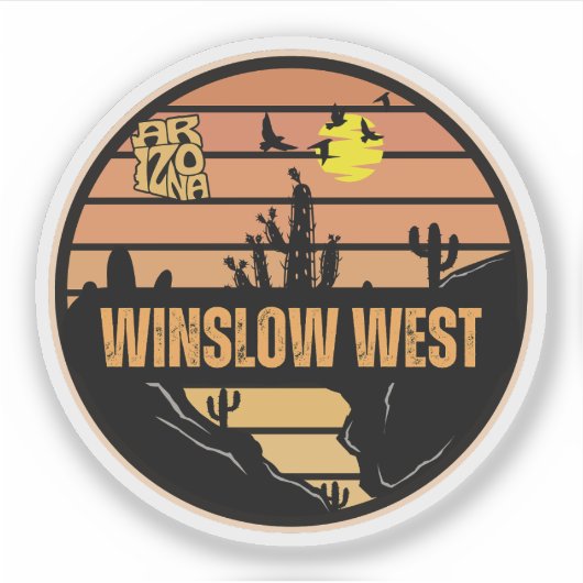 Winslow West, Arizona Aufkleber (Vorderseite)