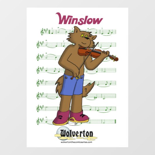 Winslow Window Cling Fensteraufkleber (Blatt)