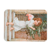 Winsome Angel mit Weihnachtsbaum Magnet (Horizontal)