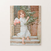 Winsome Angel mit Weihnachtsbaum Puzzle (Vertikal)