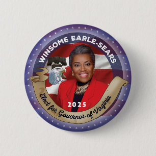 Winsome Earle-Sears als Gouverneurin von Virginia Button